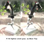 Aircraft Stick Grips Beer Taps 2